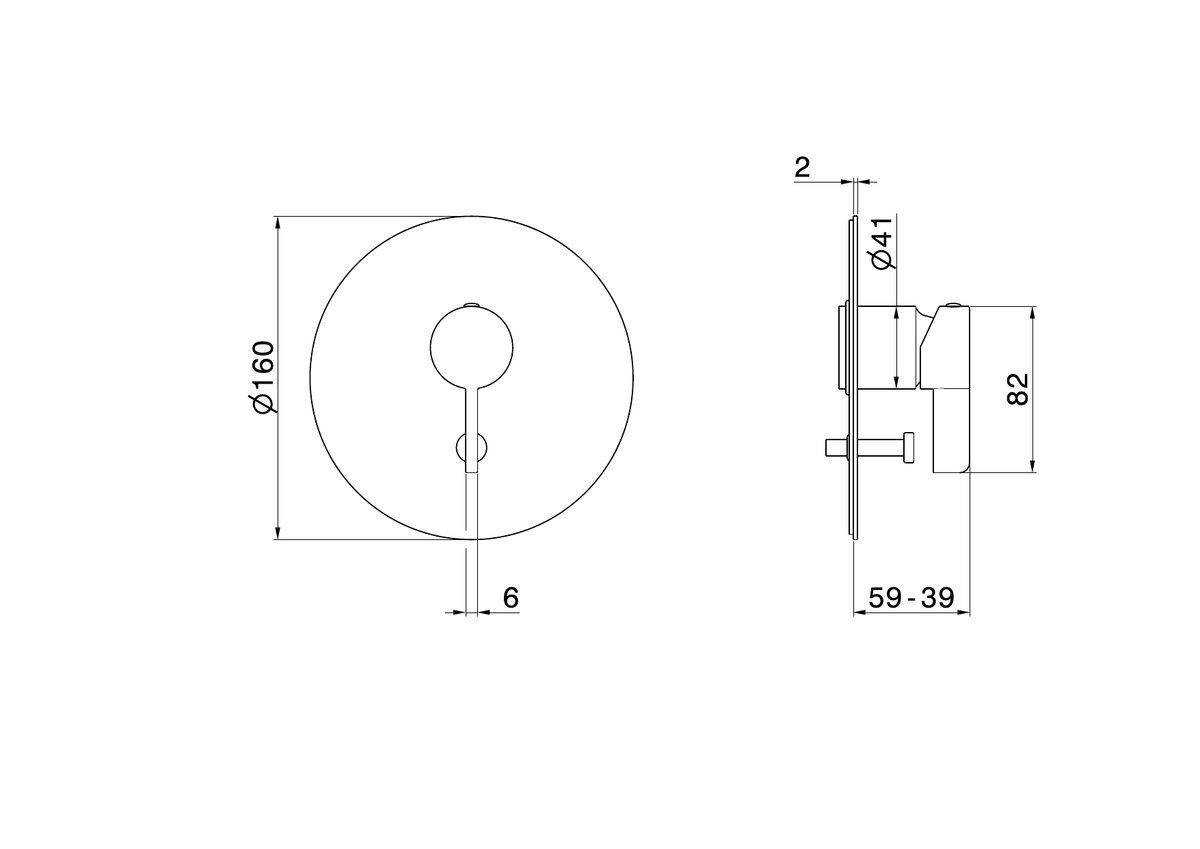 Newform 71177E - disegno tecnico