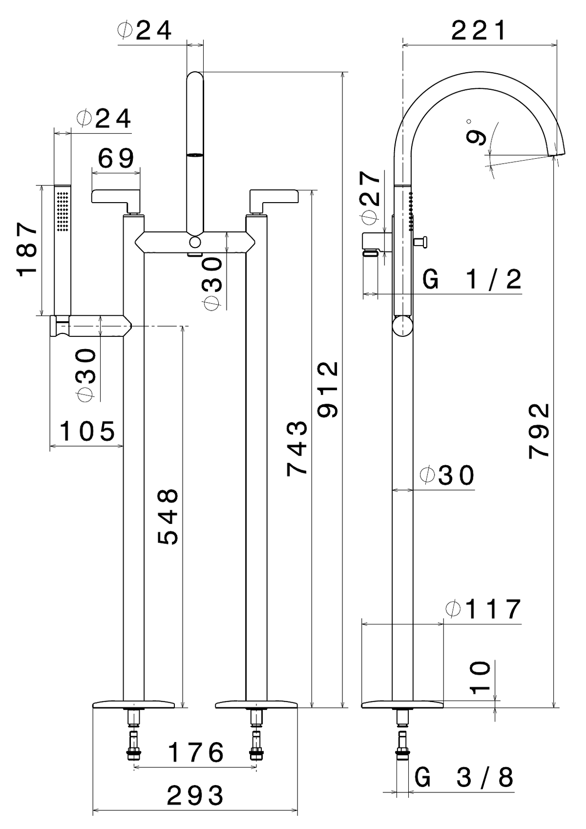 Newform 71186C - disegno tecnico