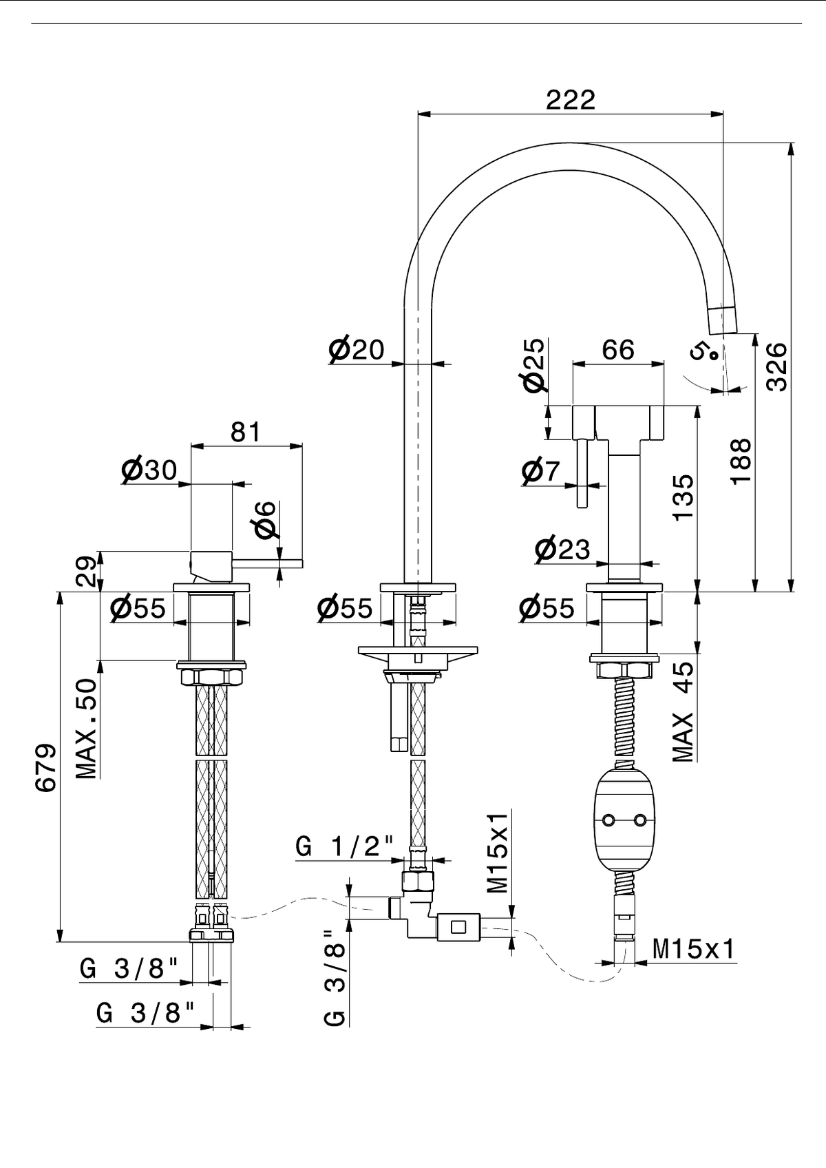 Newform 71730 - disegno tecnico