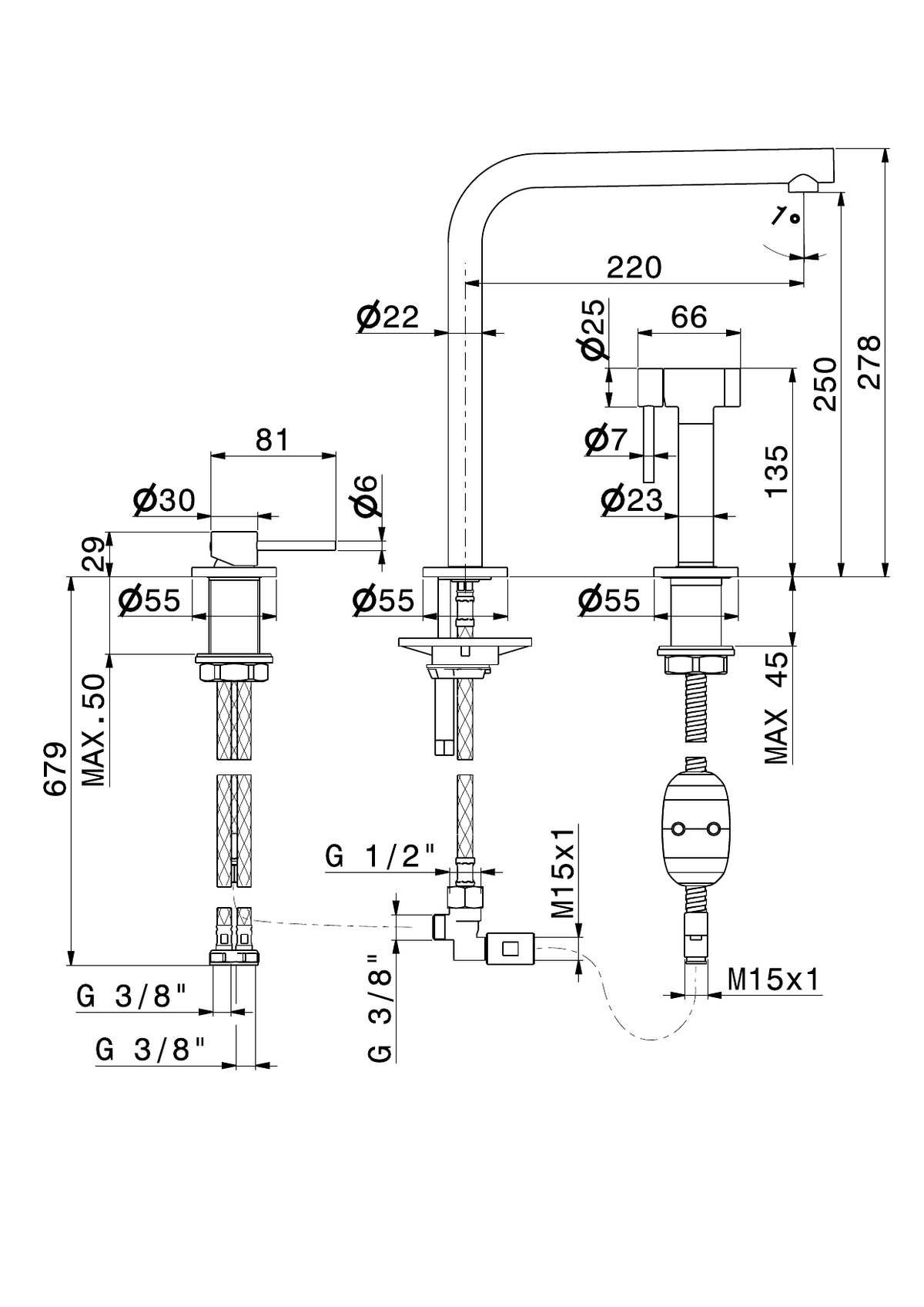 Newform 71731 - disegno tecnico