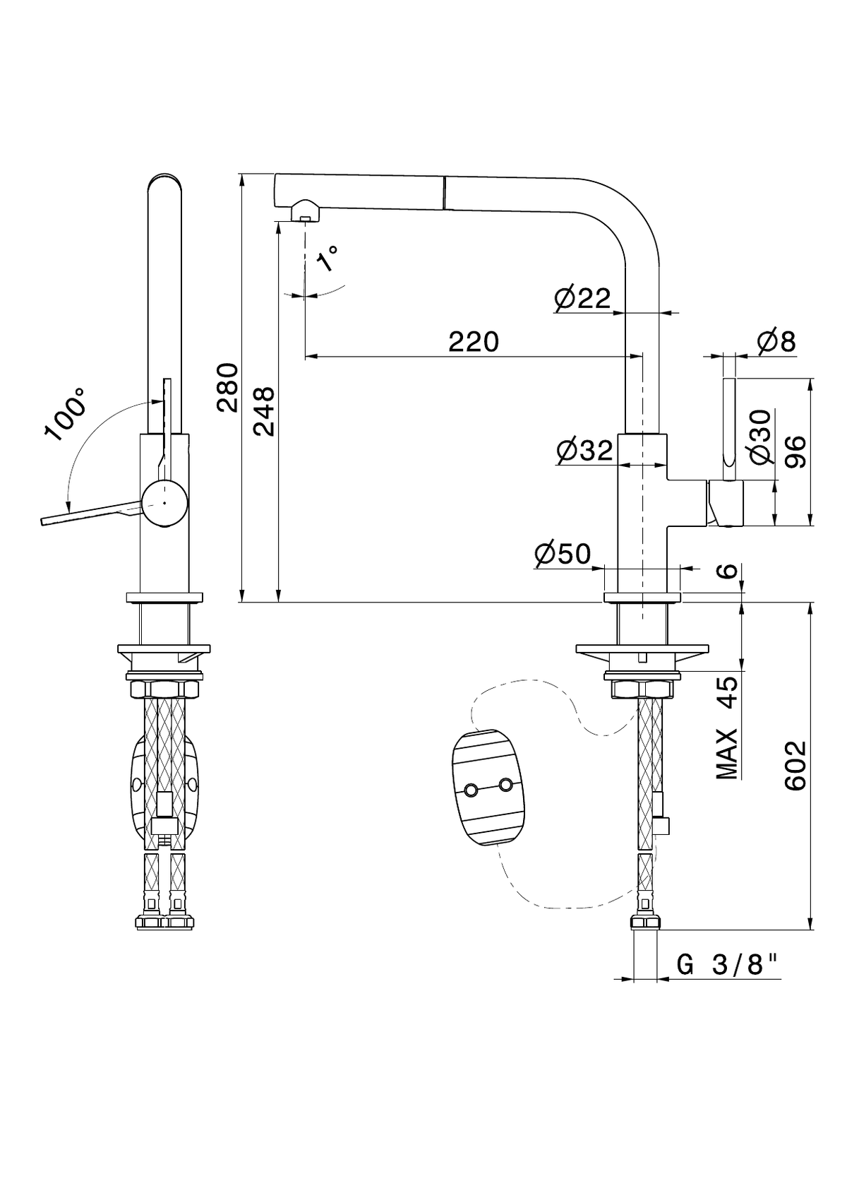 Newform 71825 - disegno tecnico