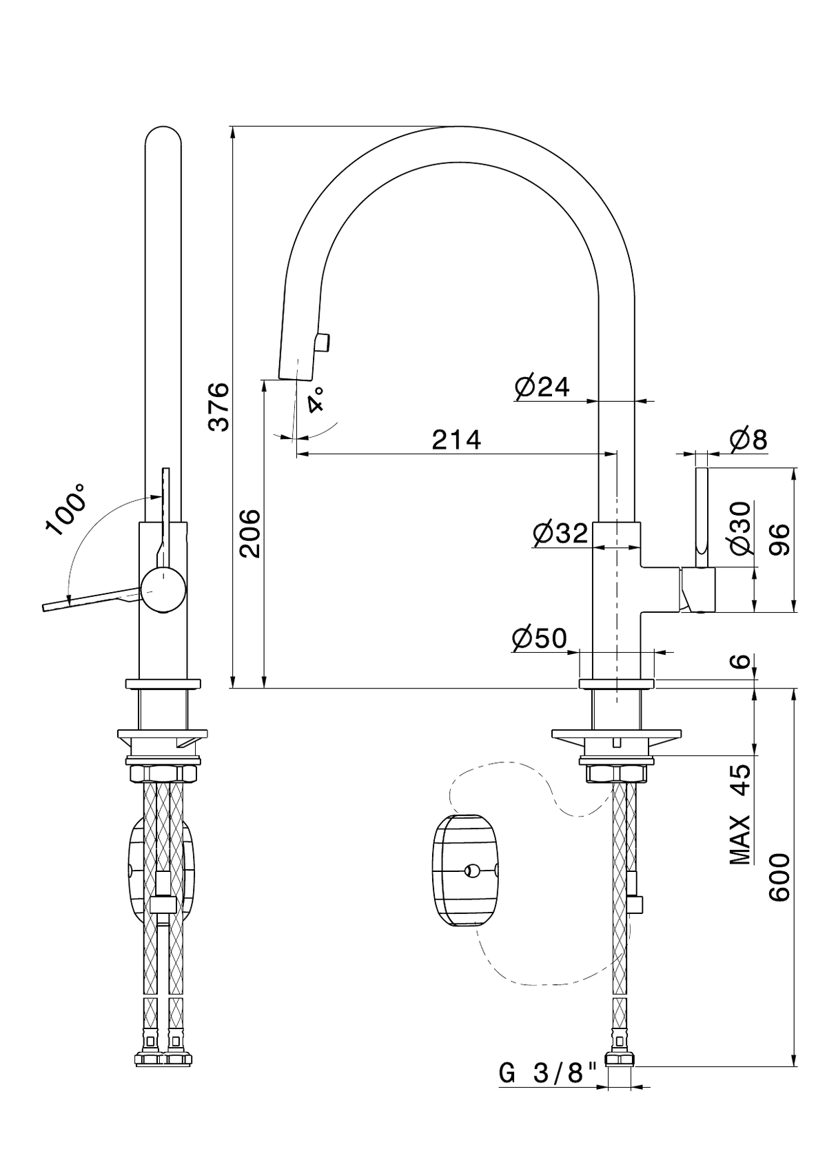 Newform 71845 - disegno tecnico