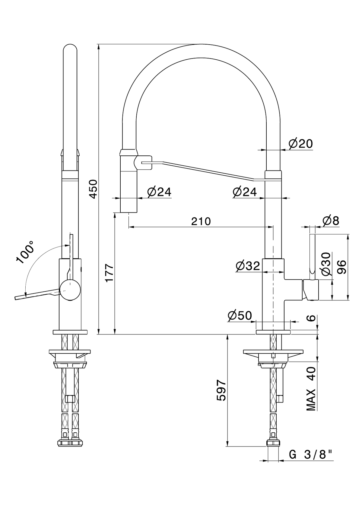 Newform 71850 - disegno tecnico