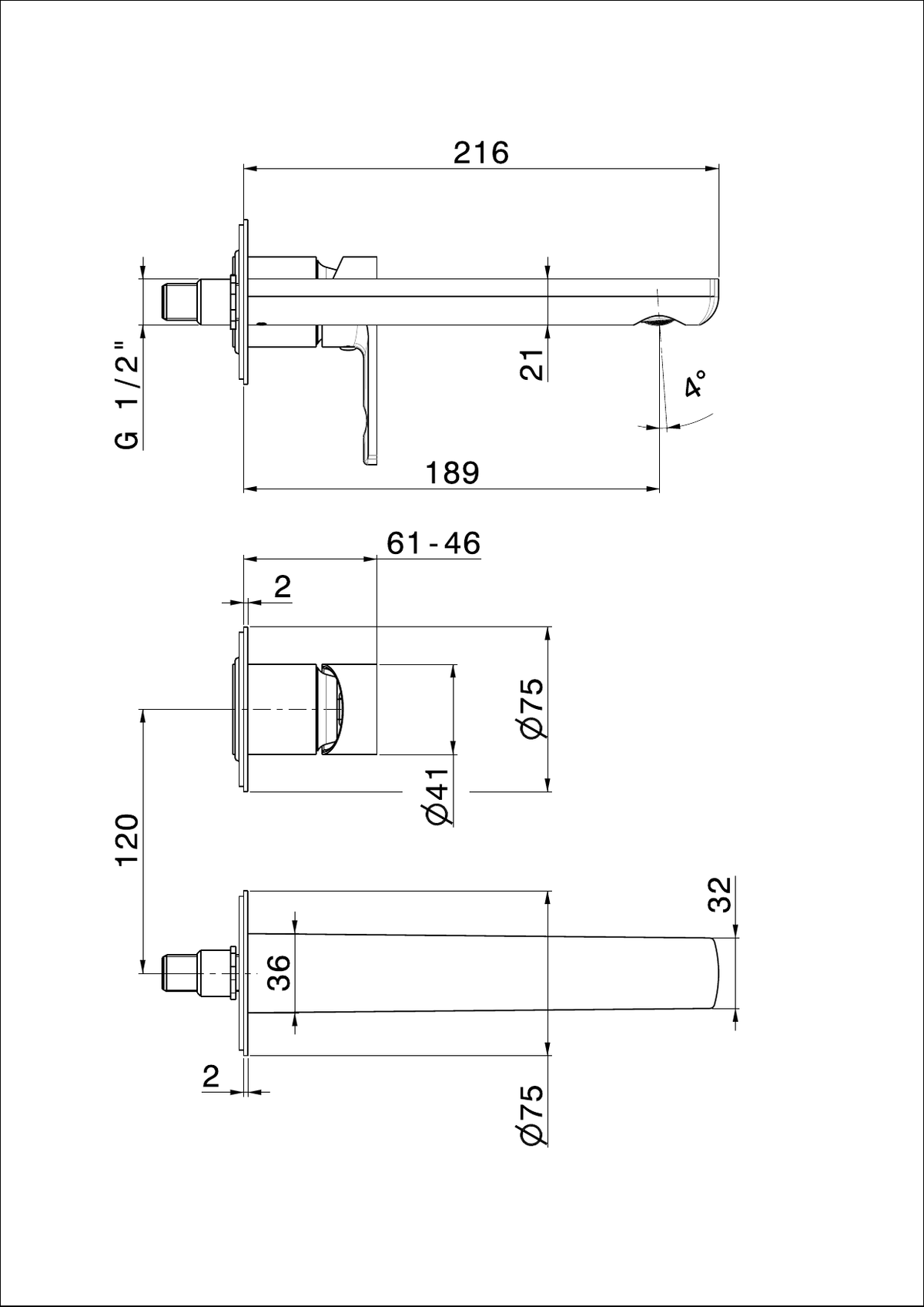 Newform 72028E - disegno tecnico