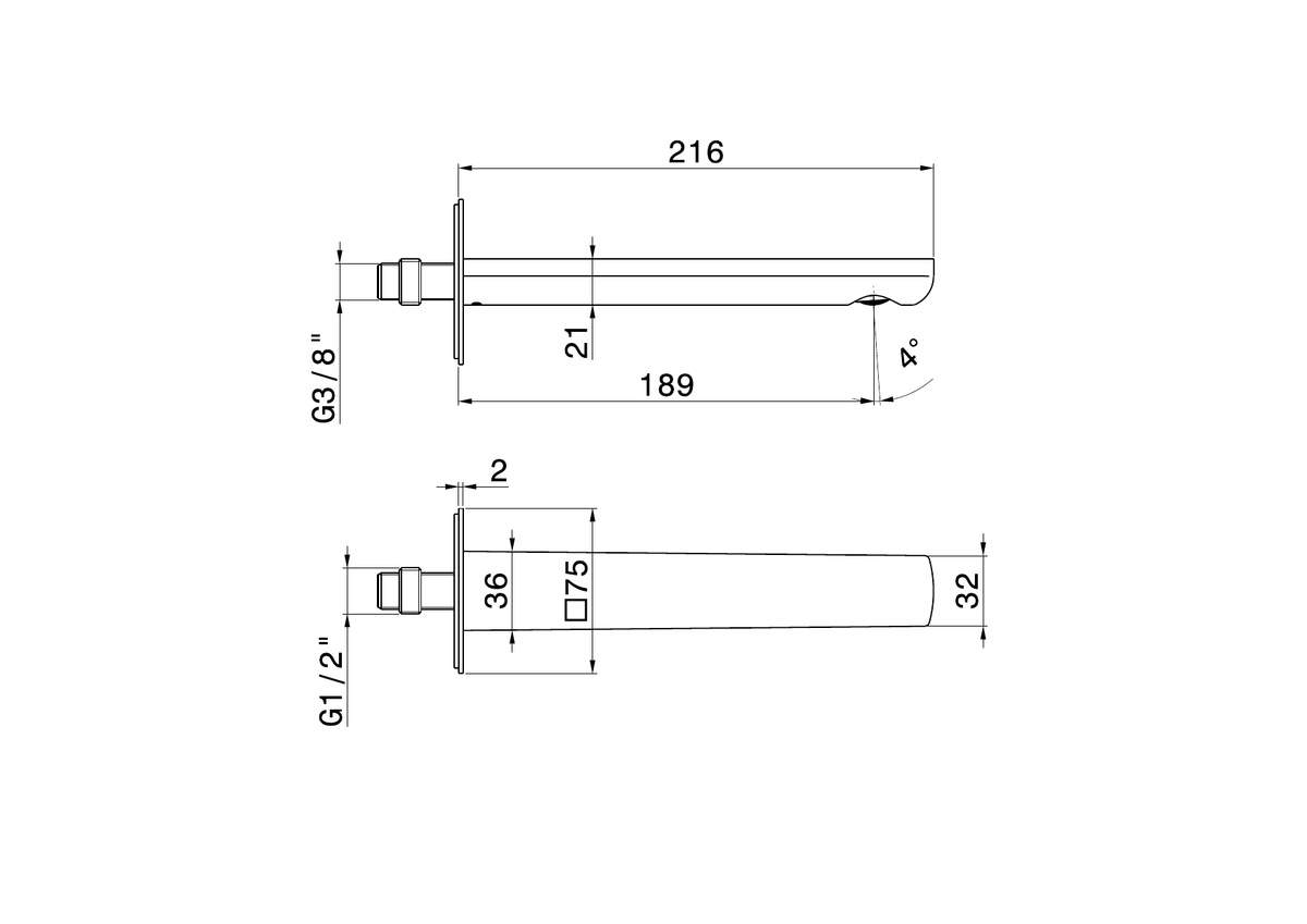 Newform 72036 - disegno tecnico