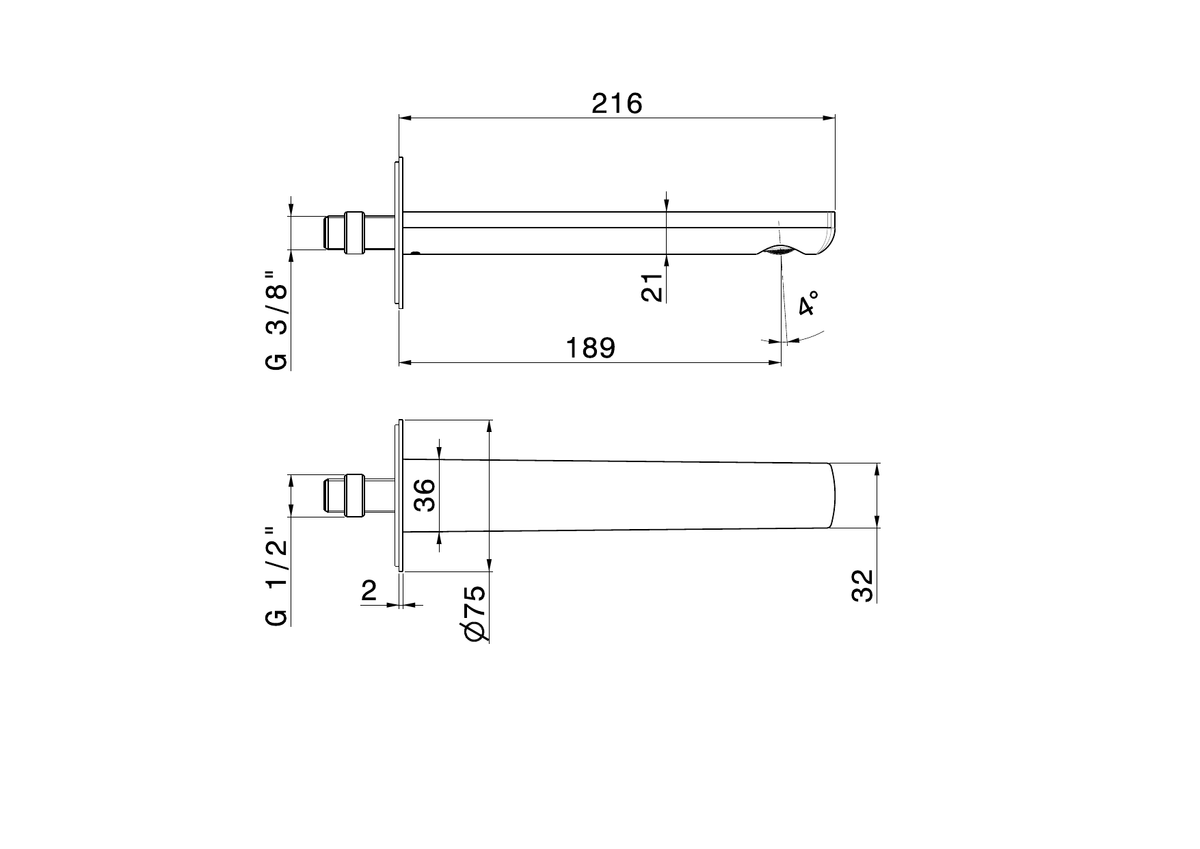 Newform 72037 - disegno tecnico
