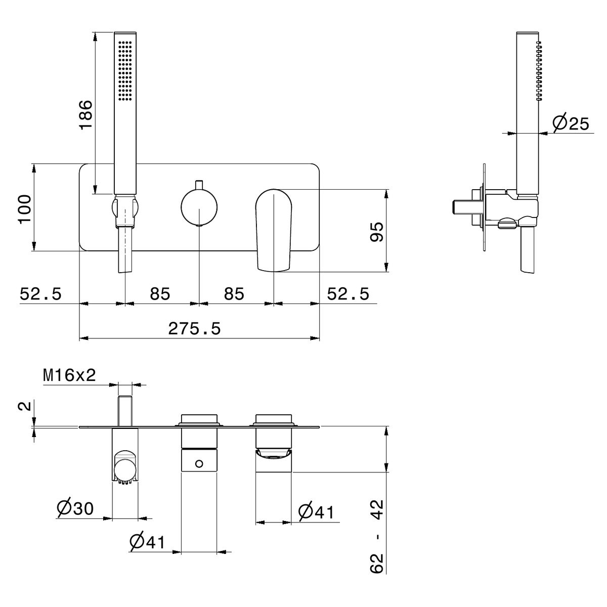 Newform 72069E - disegno tecnico