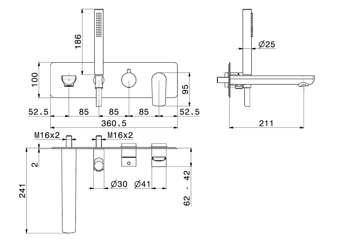 Newform 72072E - disegno tecnico