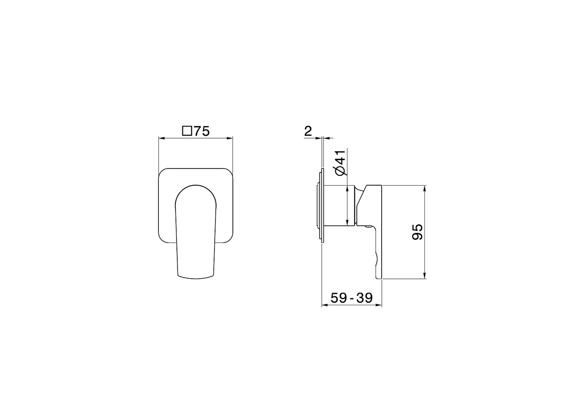 Newform 72074E - disegno tecnico