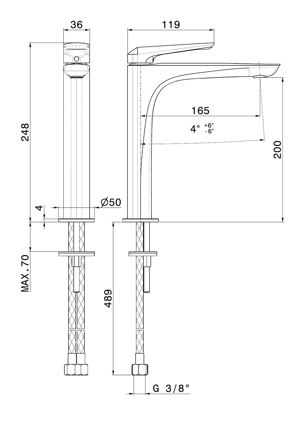 Newform 72214 - disegno tecnico