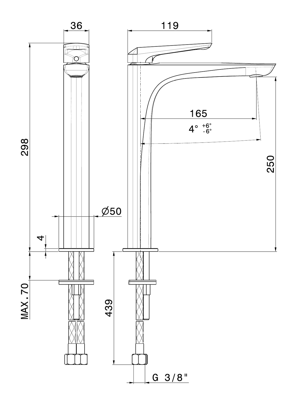 Newform 72215 - disegno tecnico