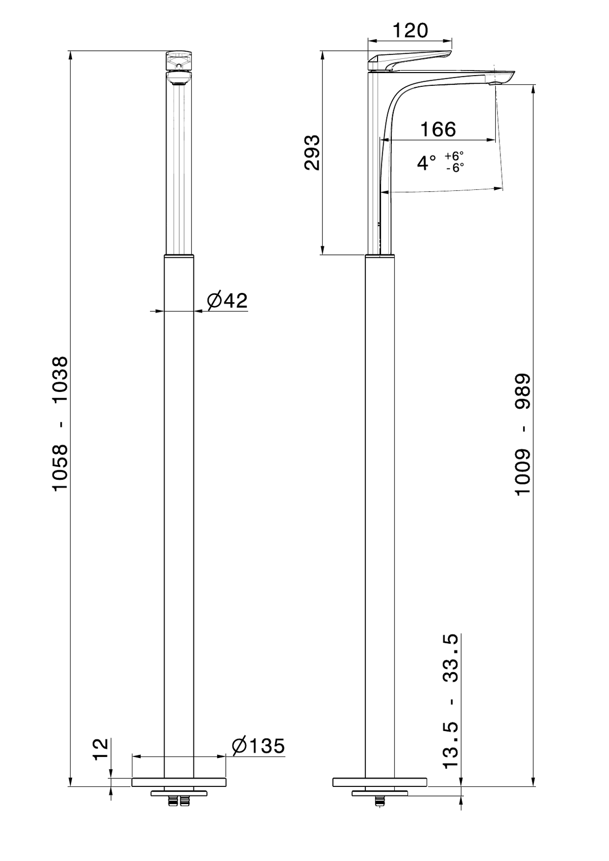 Newform 72218E - disegno tecnico