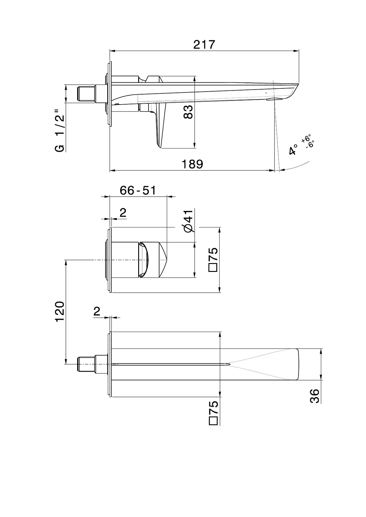 Newform 72228E - disegno tecnico
