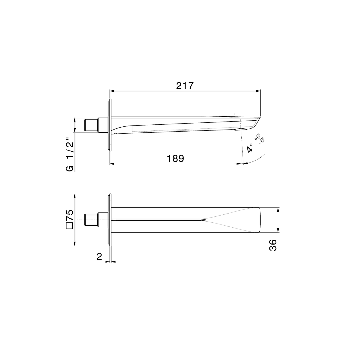 Newform 72237 - disegno tecnico