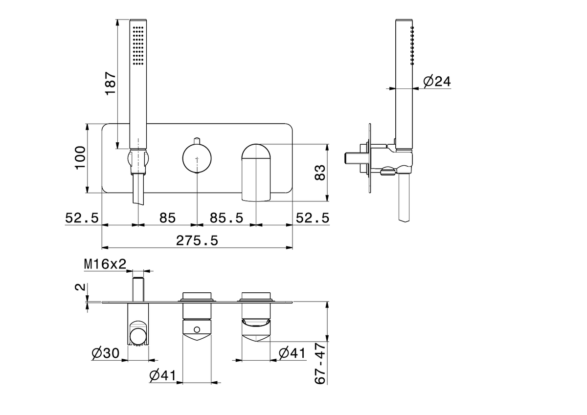 Newform 72269E - disegno tecnico