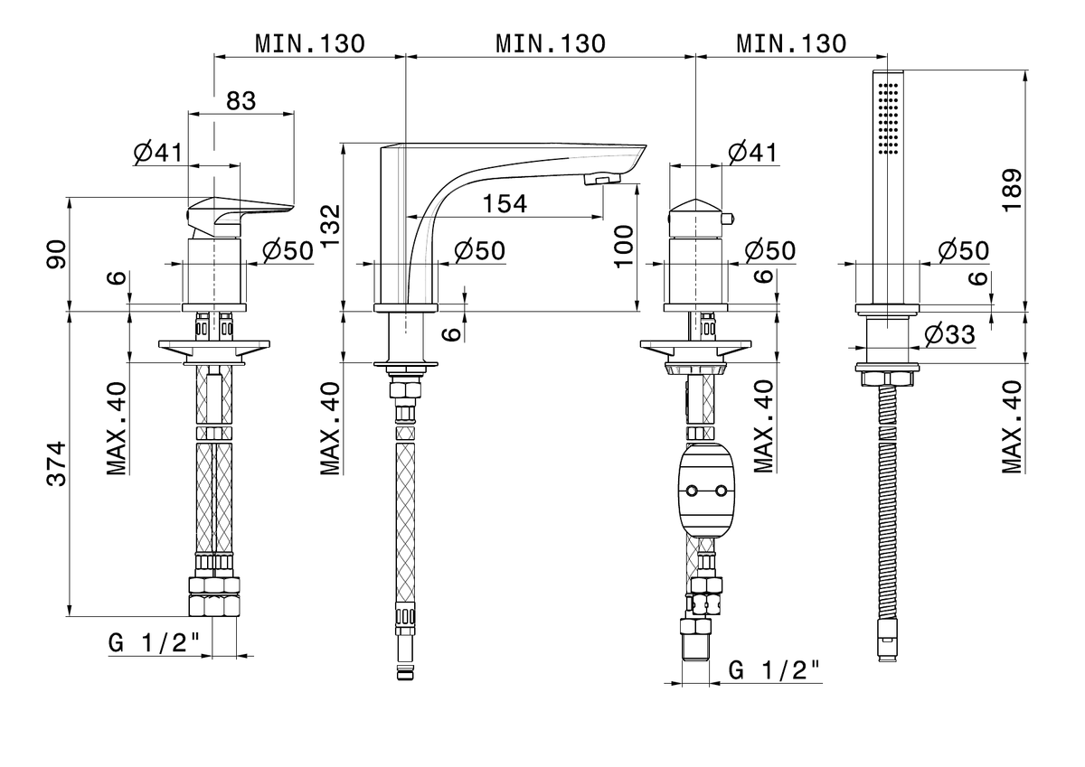 Newform 72282C - disegno tecnico