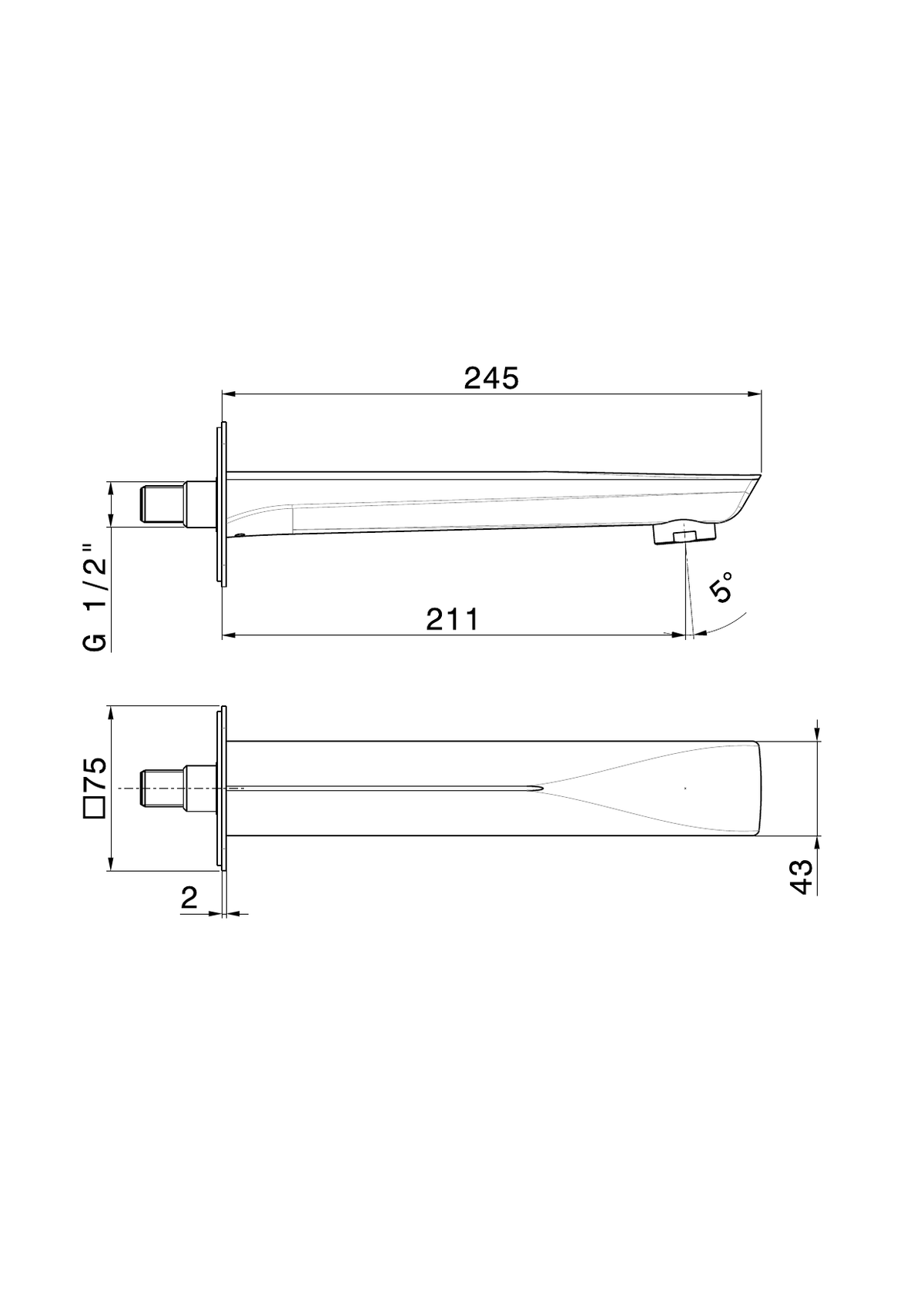 Newform 72288 - disegno tecnico