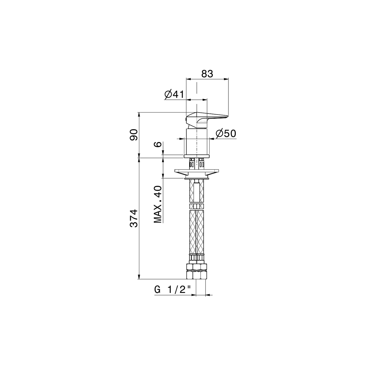 Newform 72290 - disegno tecnico