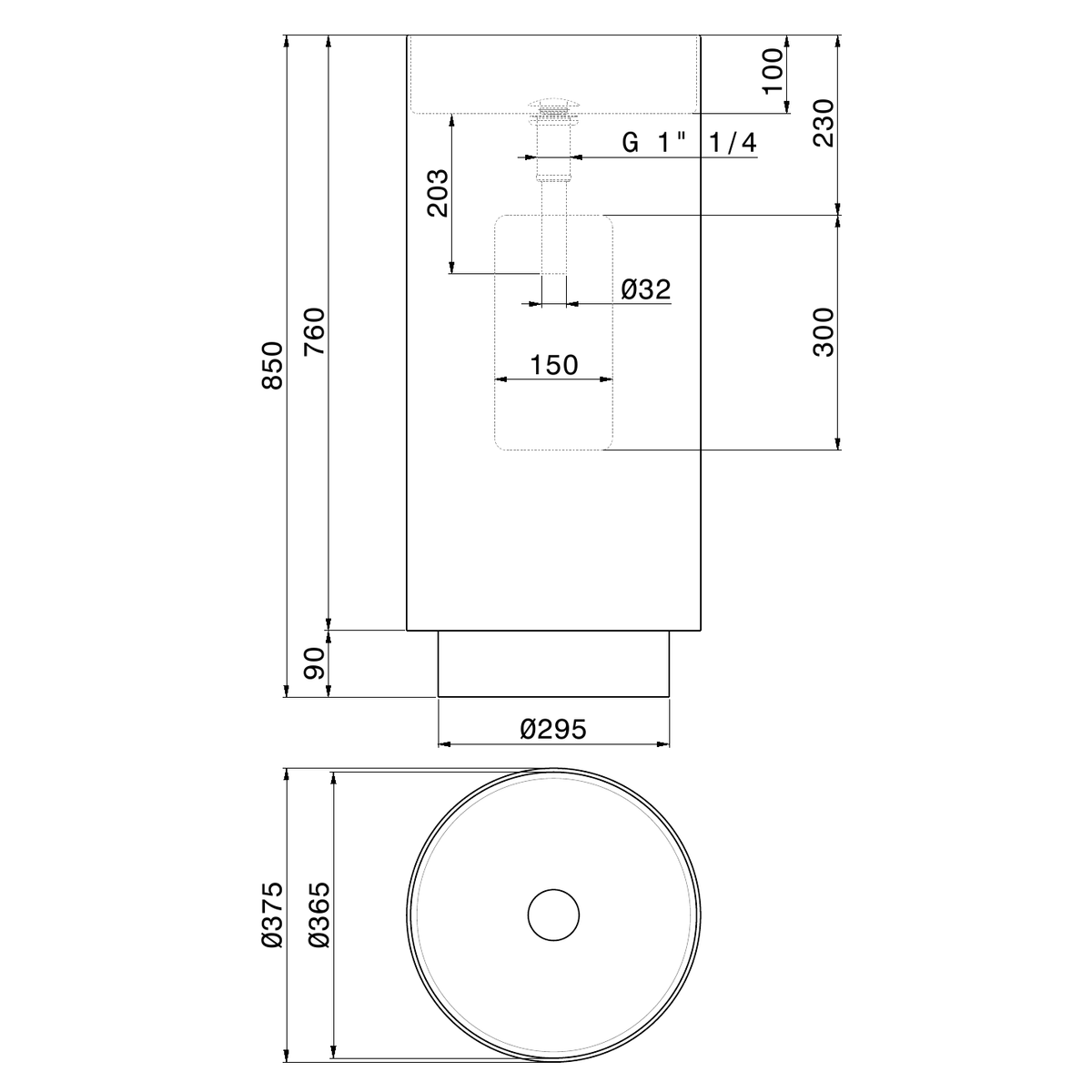 Newform 72302X - disegno tecnico