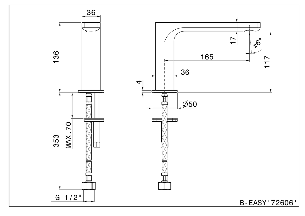 Newform 72606 - disegno tecnico