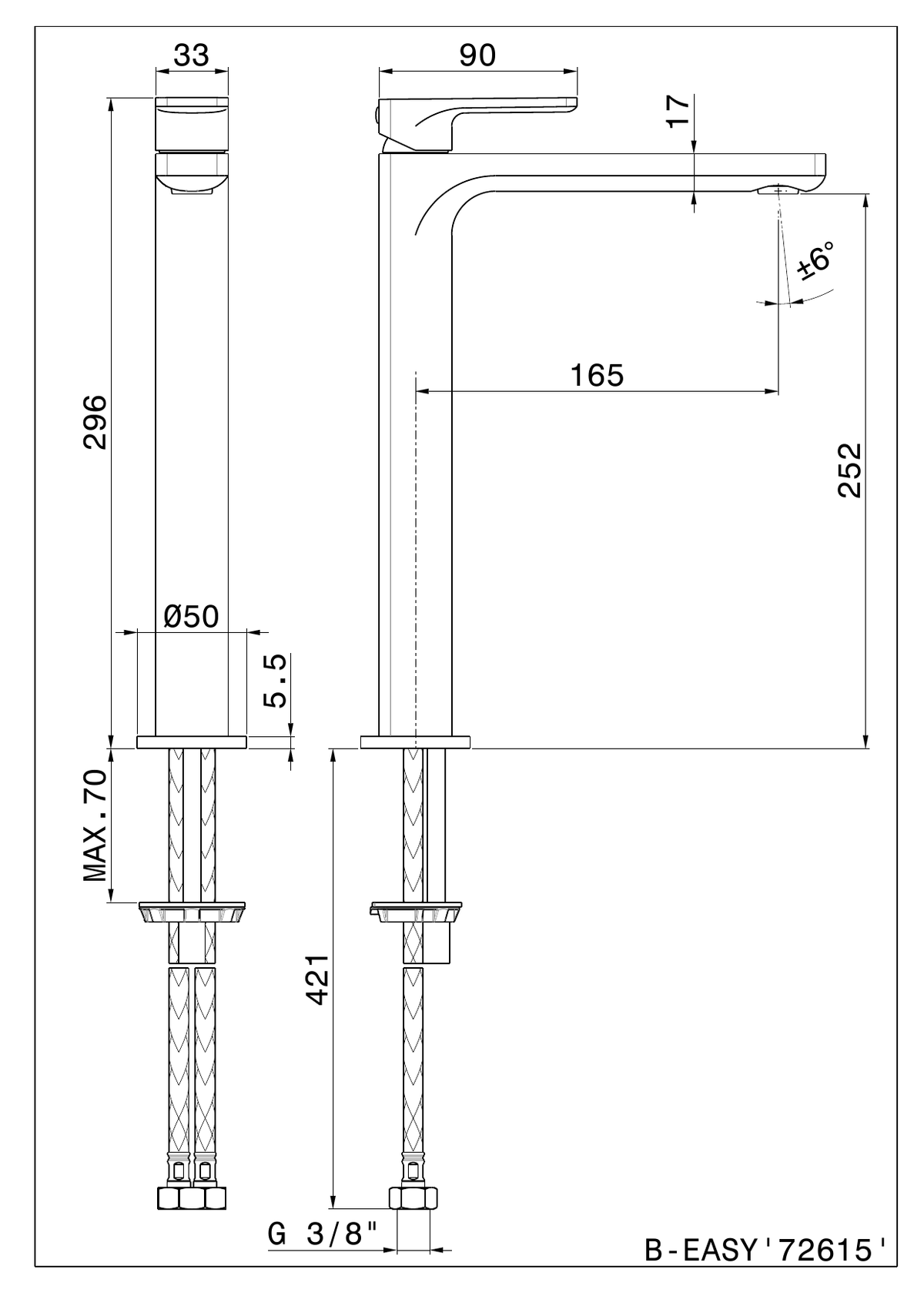 Newform 72615 - disegno tecnico