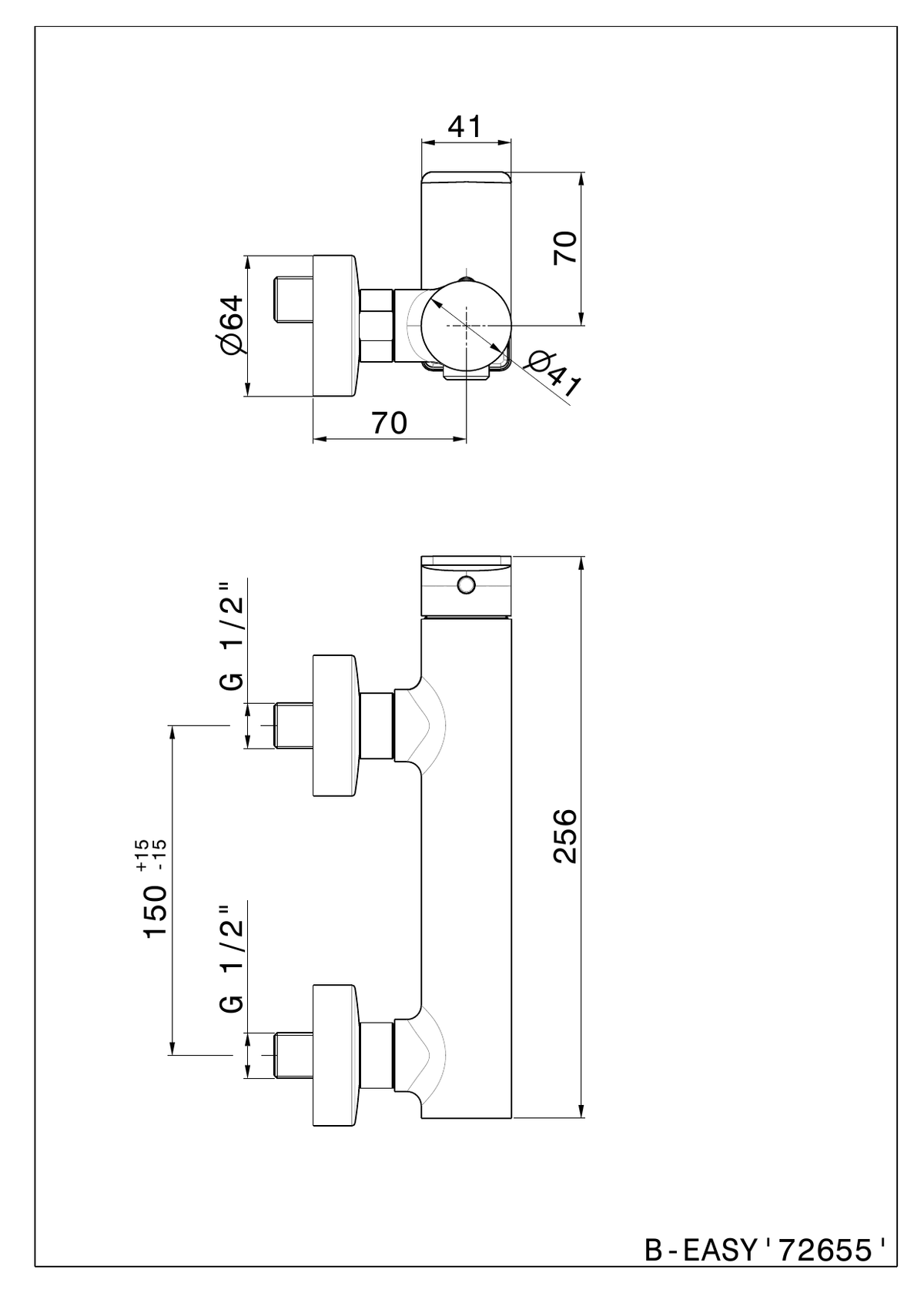 Newform 72655 - disegno tecnico
