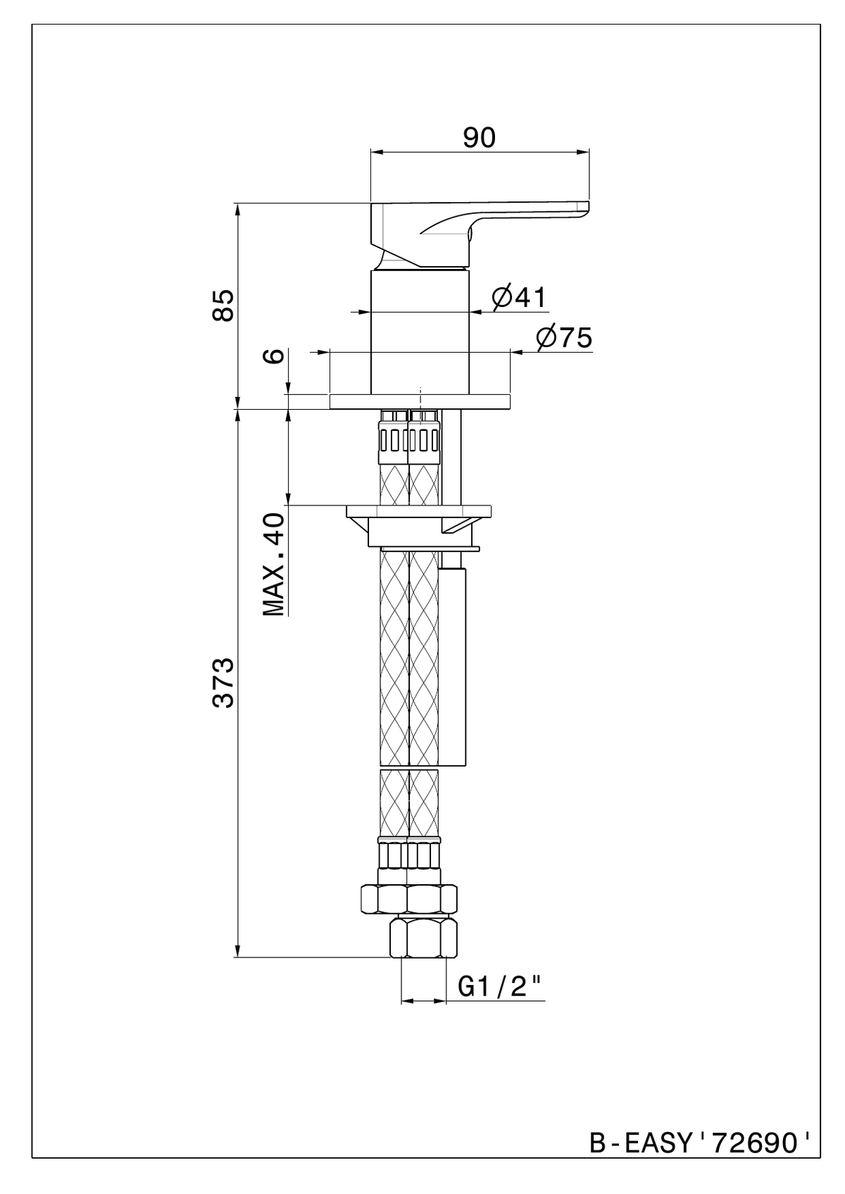 Newform 72690 - disegno tecnico