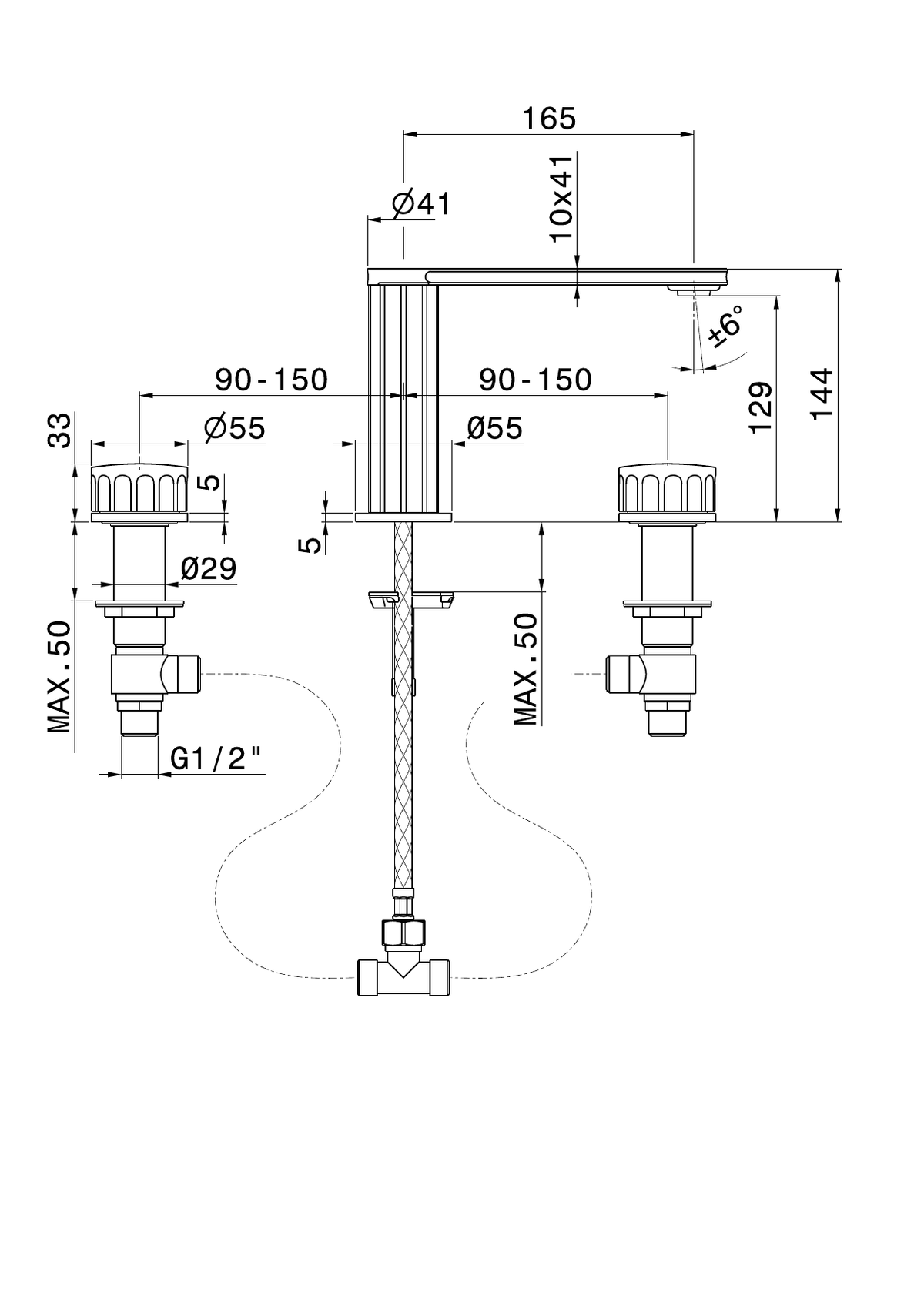Newform 72801 - disegno tecnico