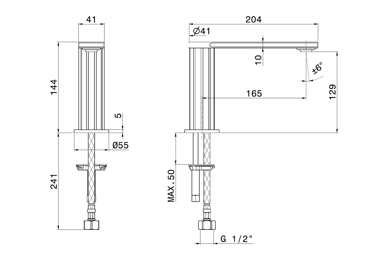 Newform 72806 - disegno tecnico