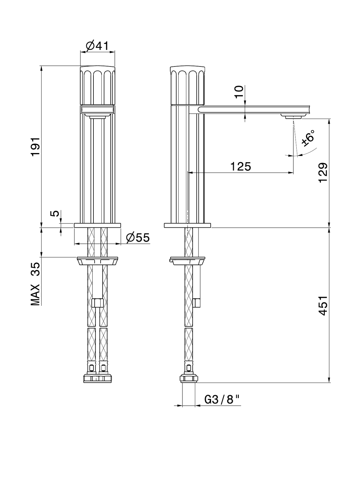 Newform 72812 - disegno tecnico