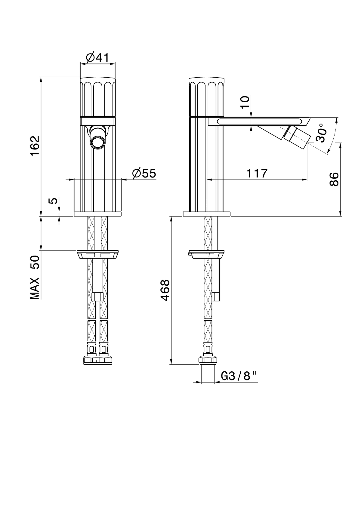 Newform 72827 - disegno tecnico