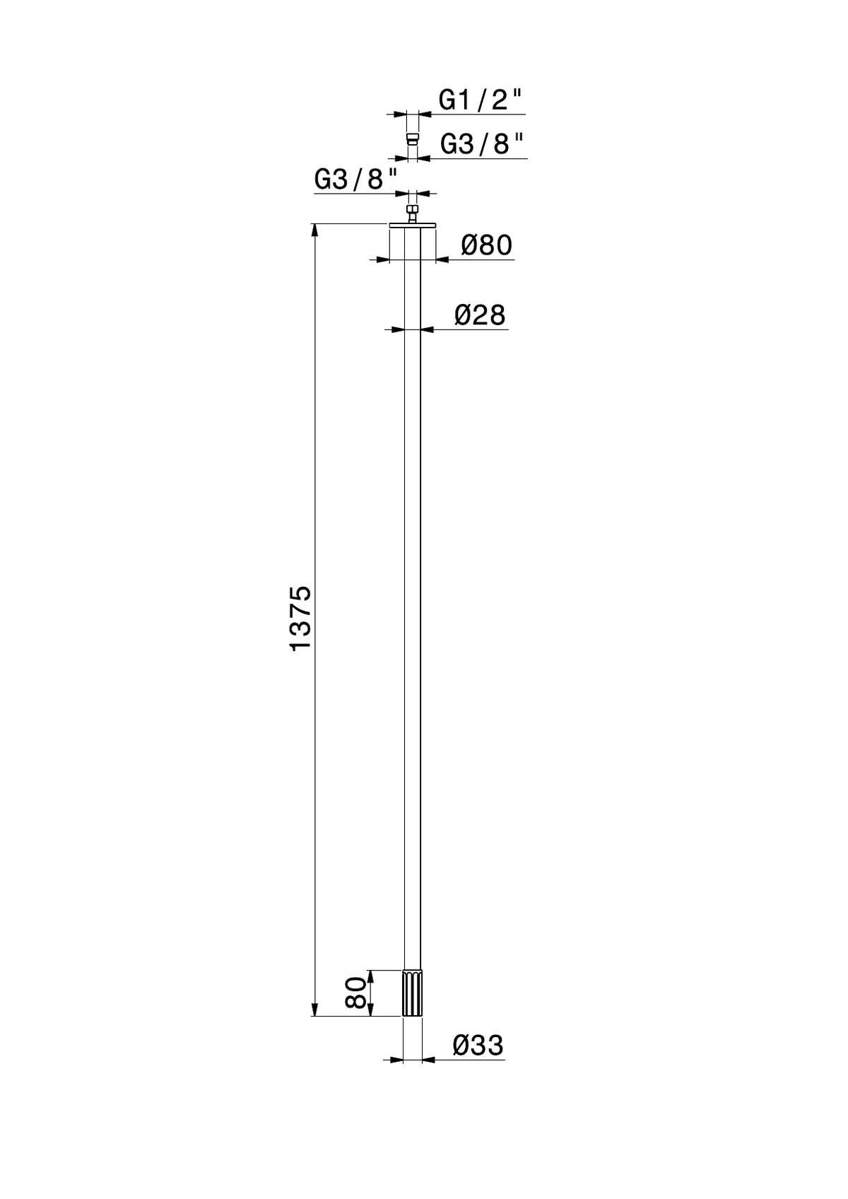 Newform 72843 - disegno tecnico