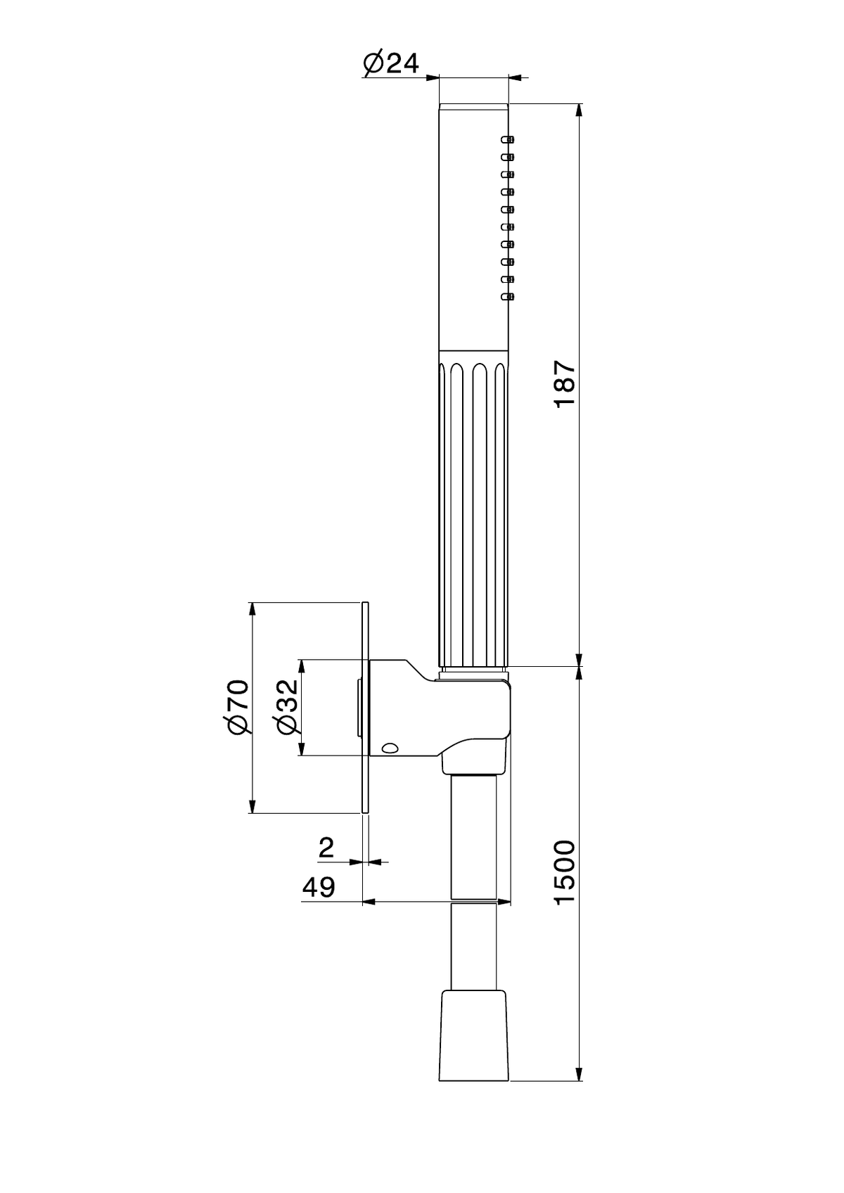 Newform 72849 - disegno tecnico
