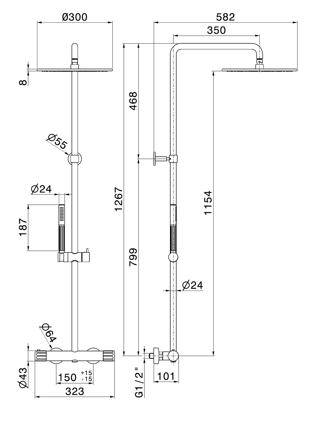 Newform 72850 - disegno tecnico
