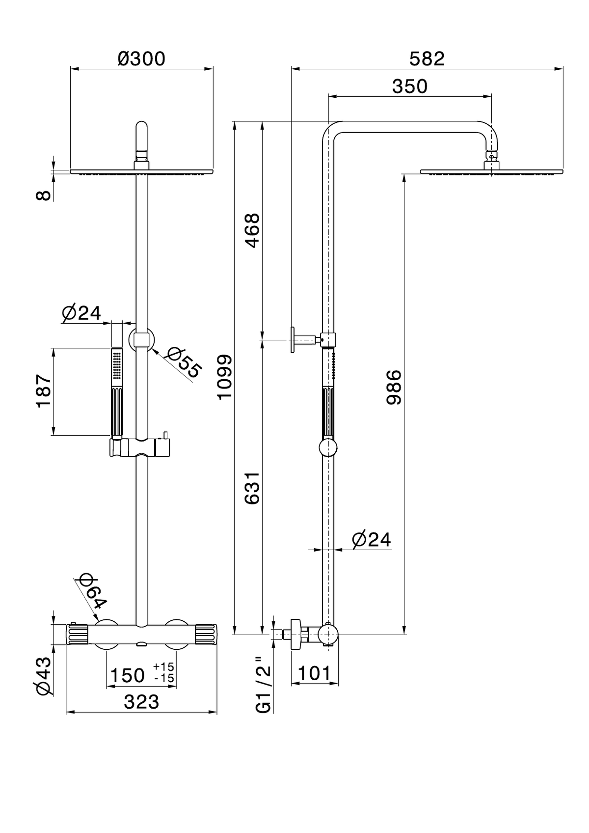 Newform 72851 - disegno tecnico