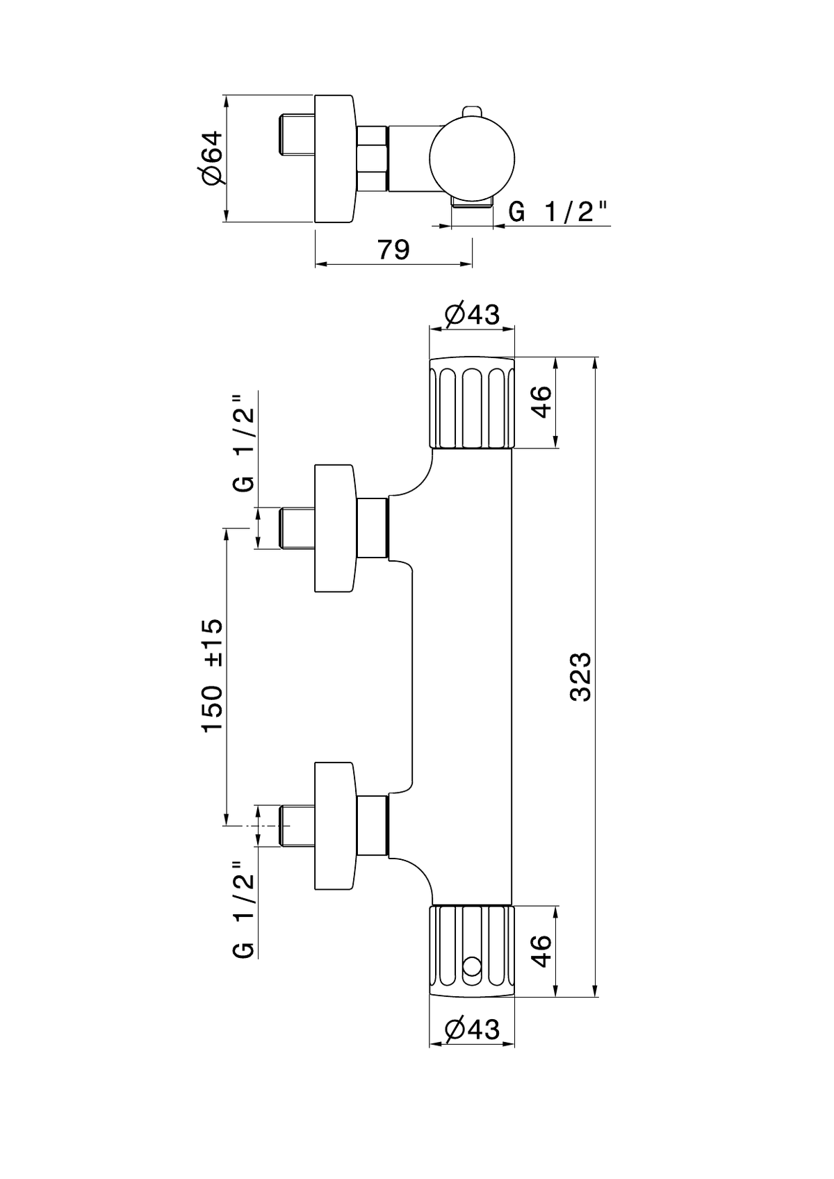 Newform 72855 - disegno tecnico
