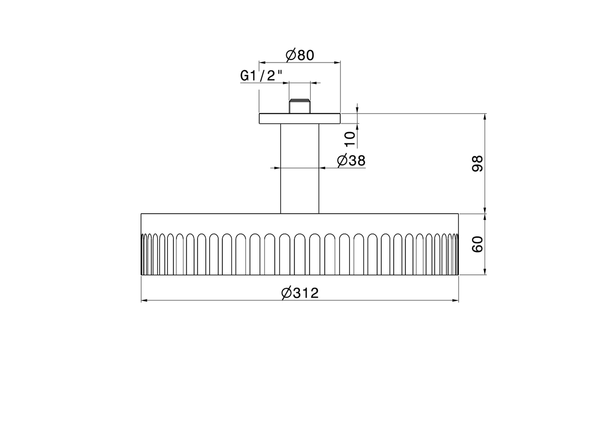 Newform 72861 - disegno tecnico