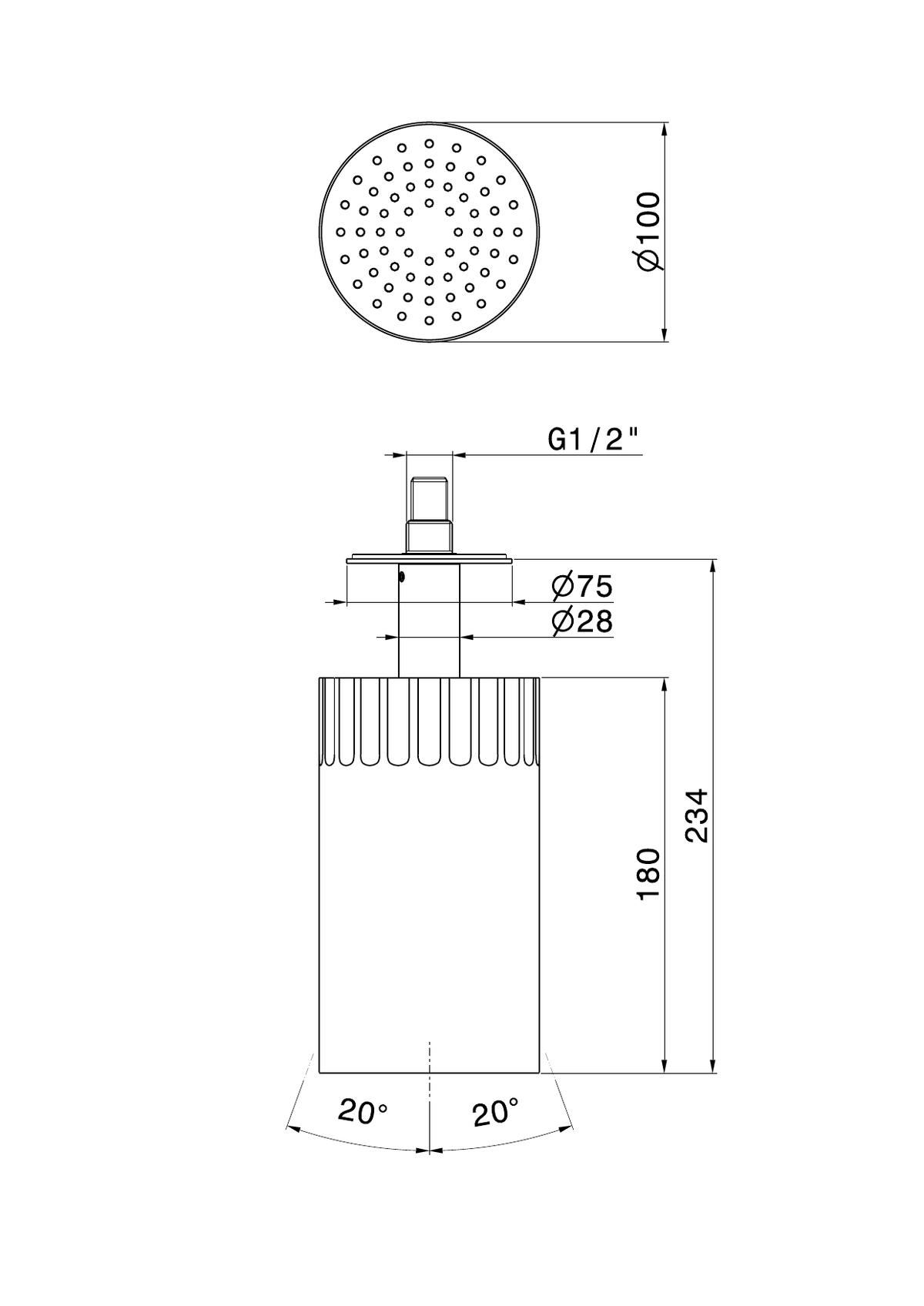 Newform 72866 - disegno tecnico