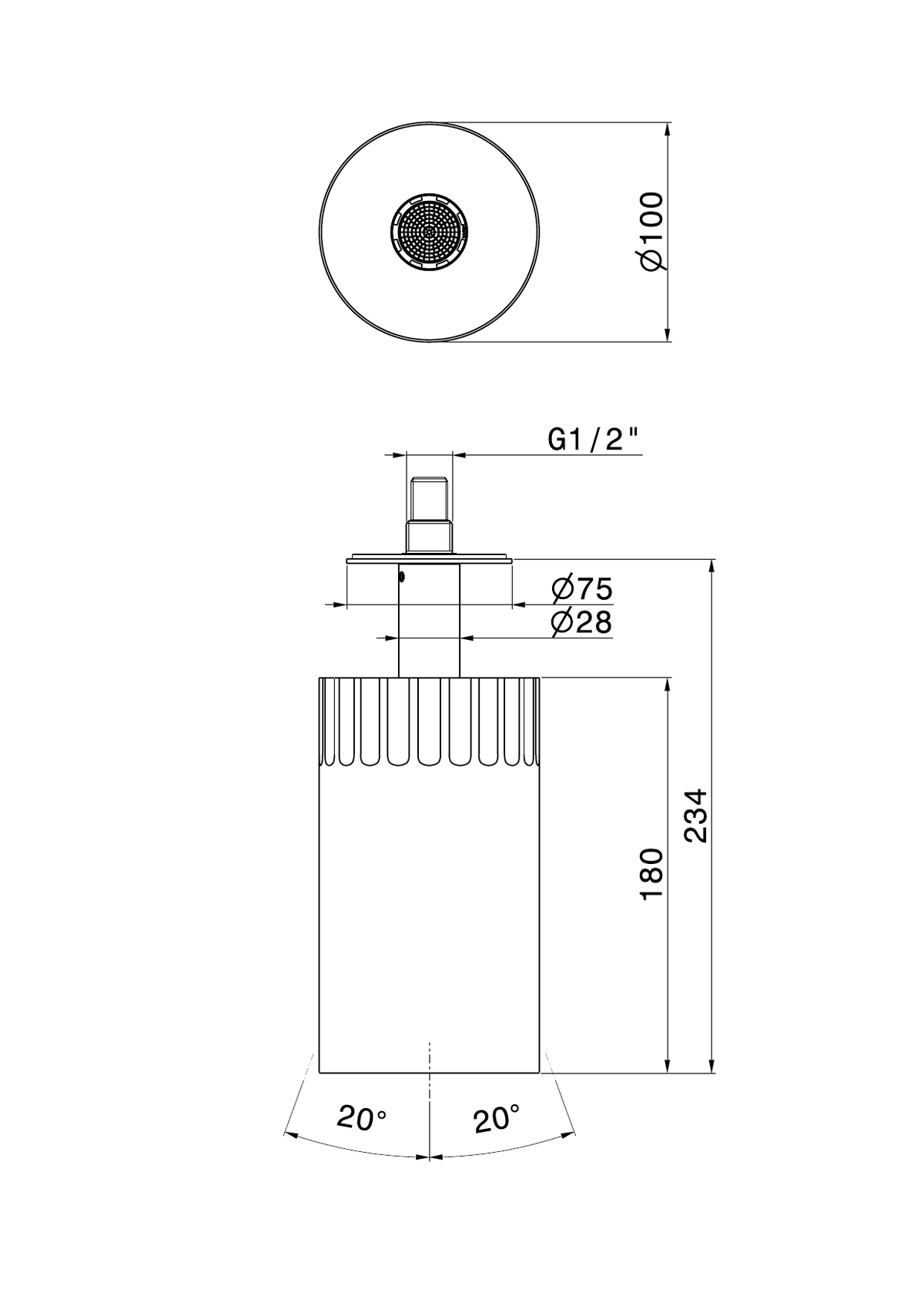 Newform 72867 - disegno tecnico