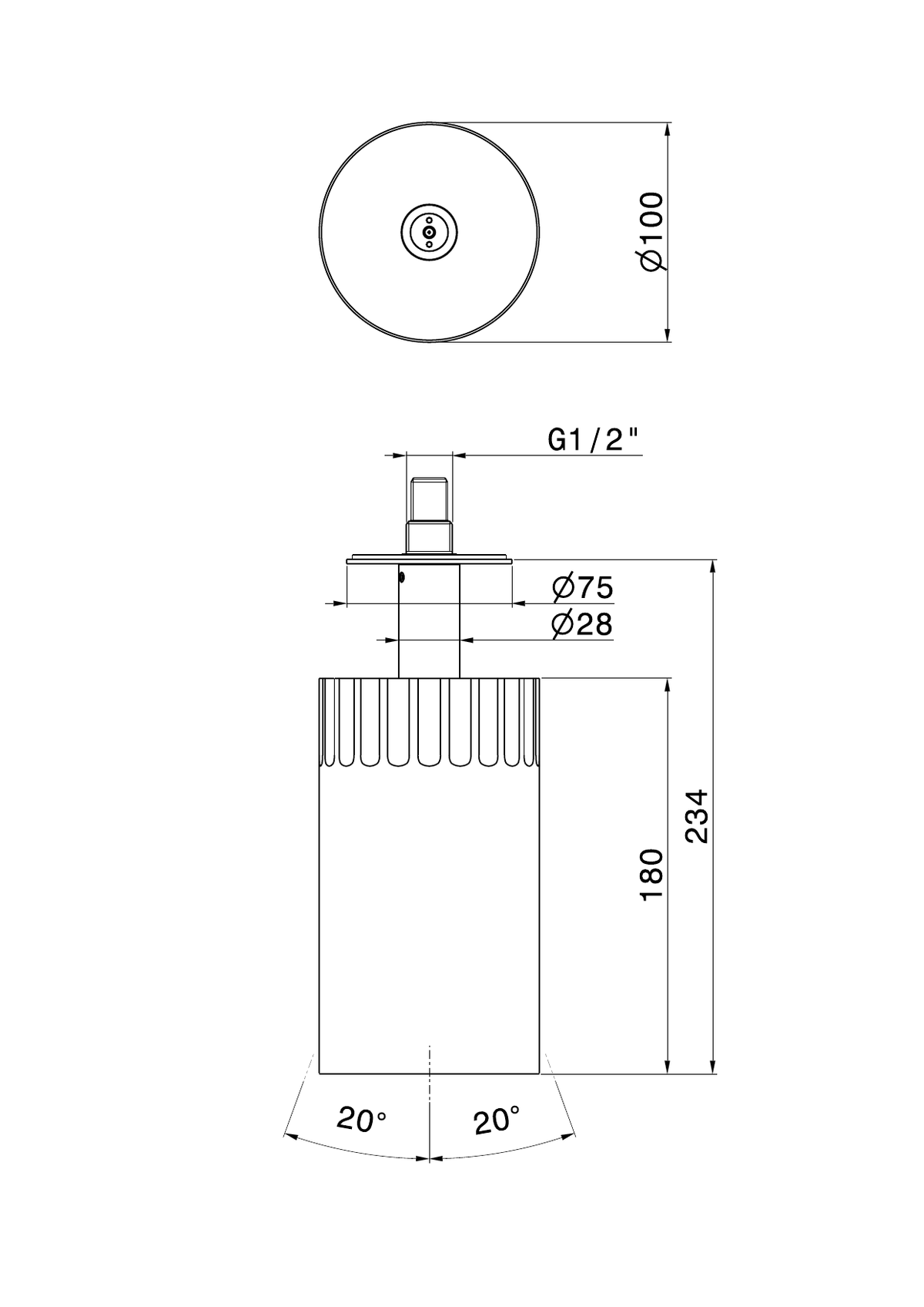 Newform 72868 - disegno tecnico