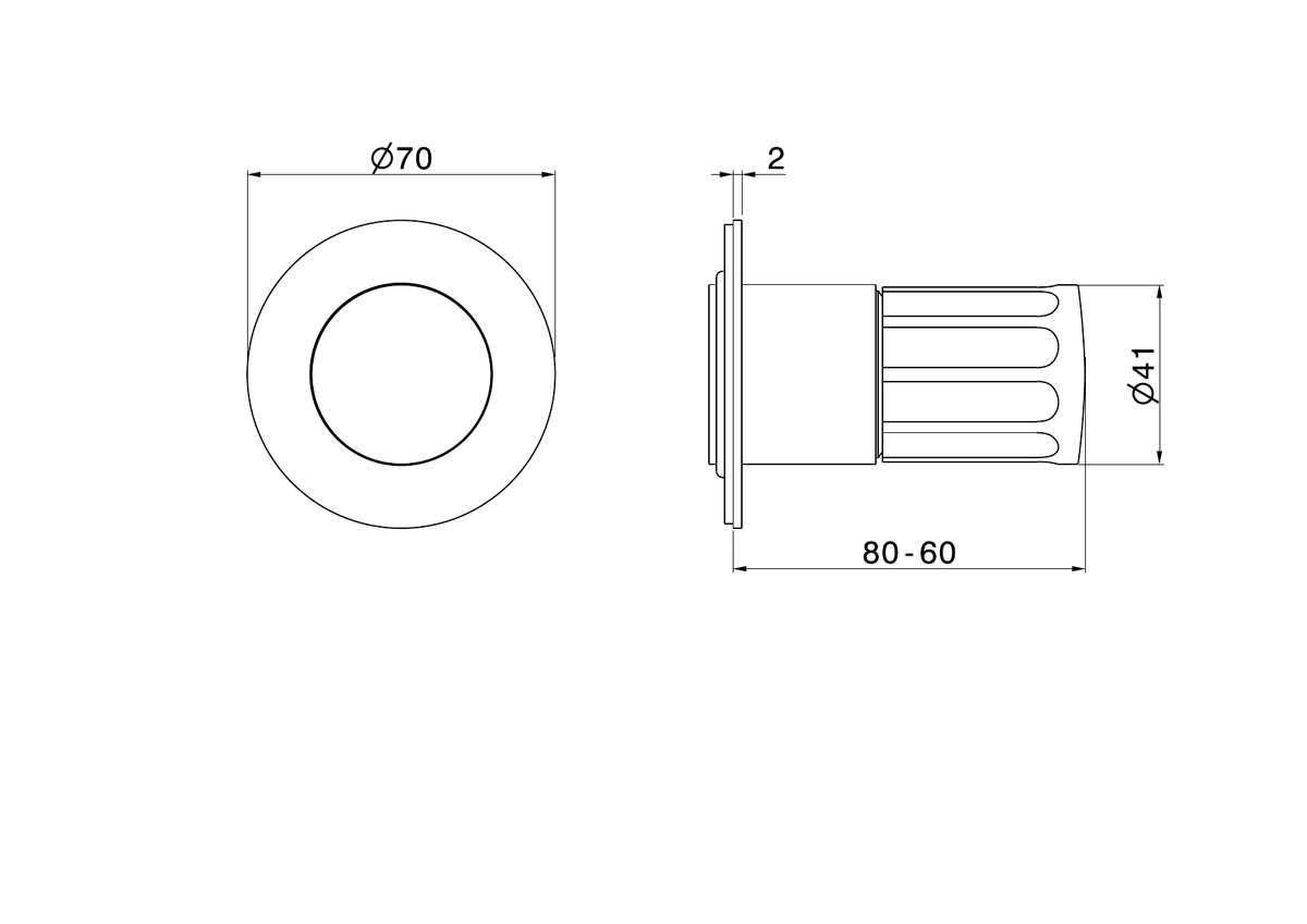 Newform 72875E - disegno tecnico