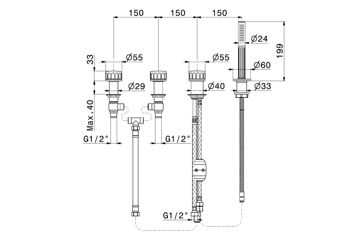 Newform 72881C - disegno tecnico