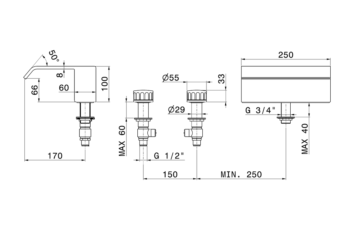 Newform 72883 - disegno tecnico