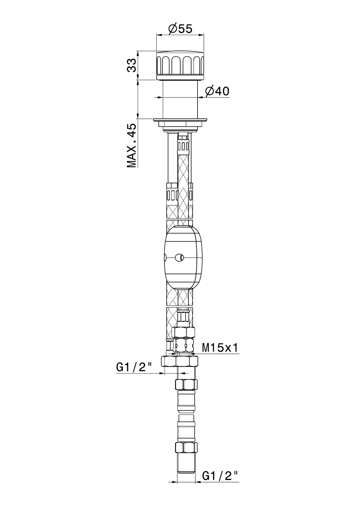 Newform 72886 - disegno tecnico