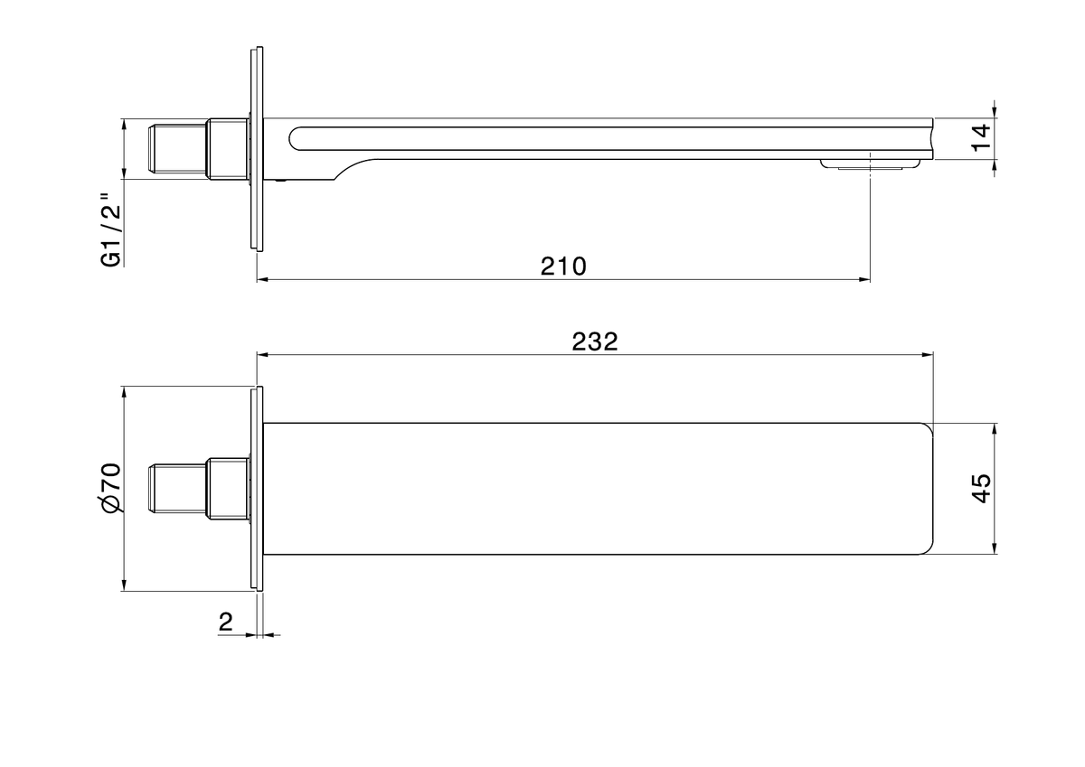Newform 72888 - disegno tecnico