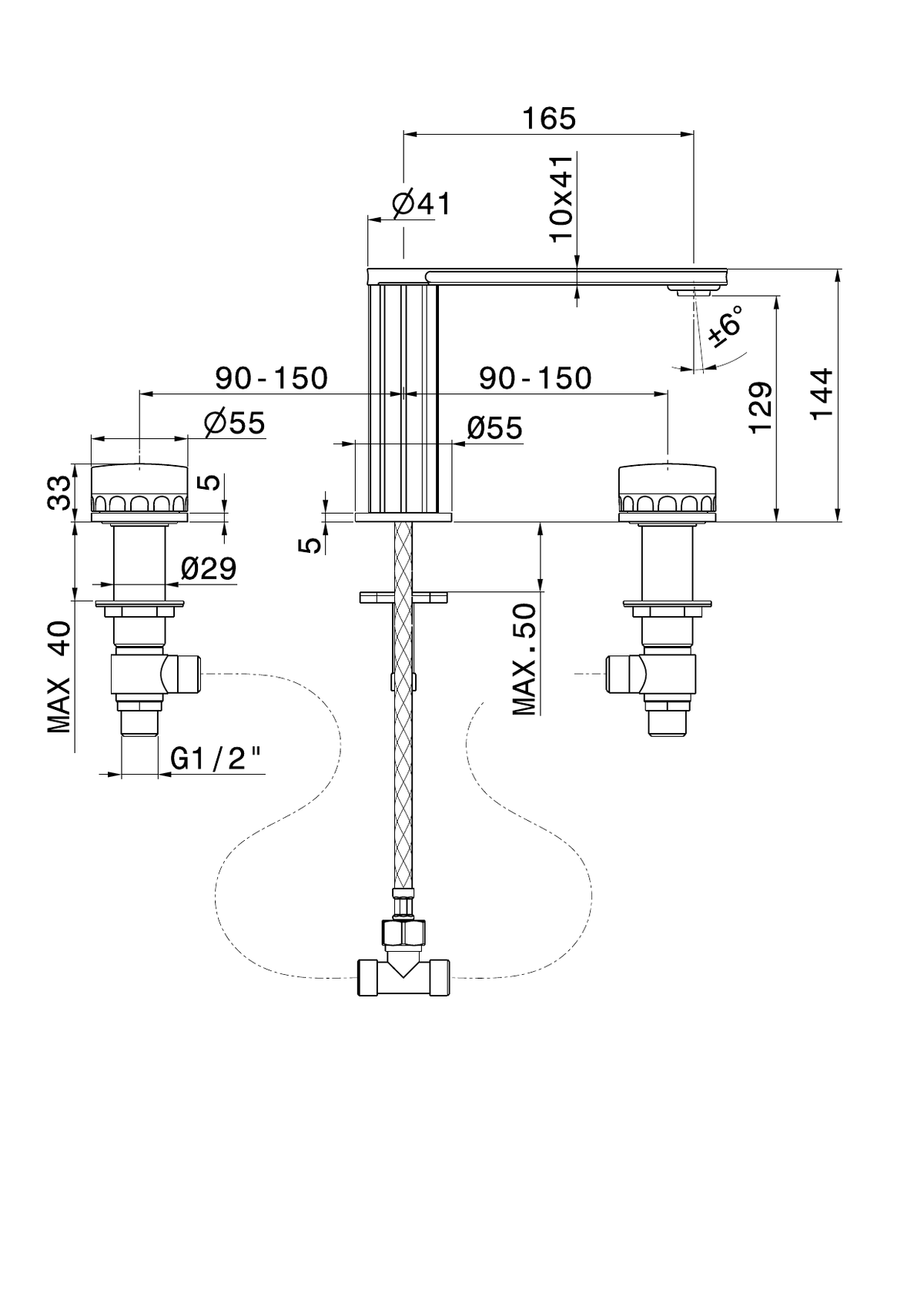Newform 72901 - disegno tecnico