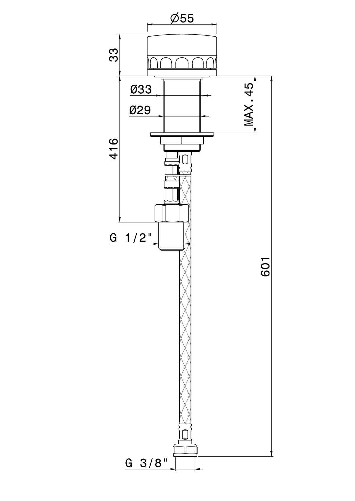 Newform 72905 - disegno tecnico