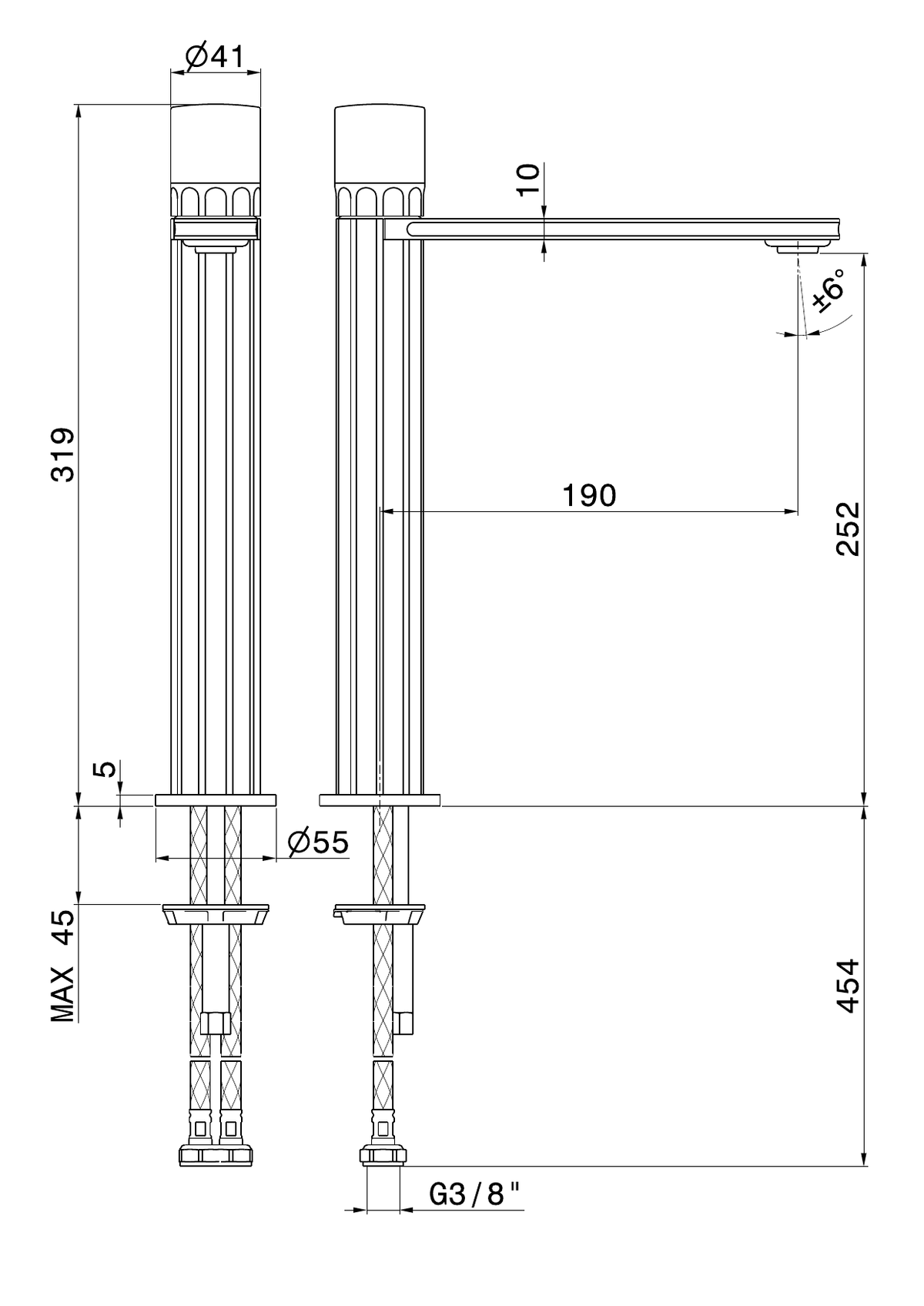 Newform 72915 - disegno tecnico