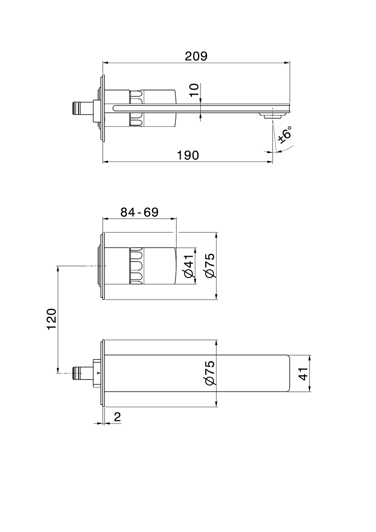 Newform 72928E - disegno tecnico