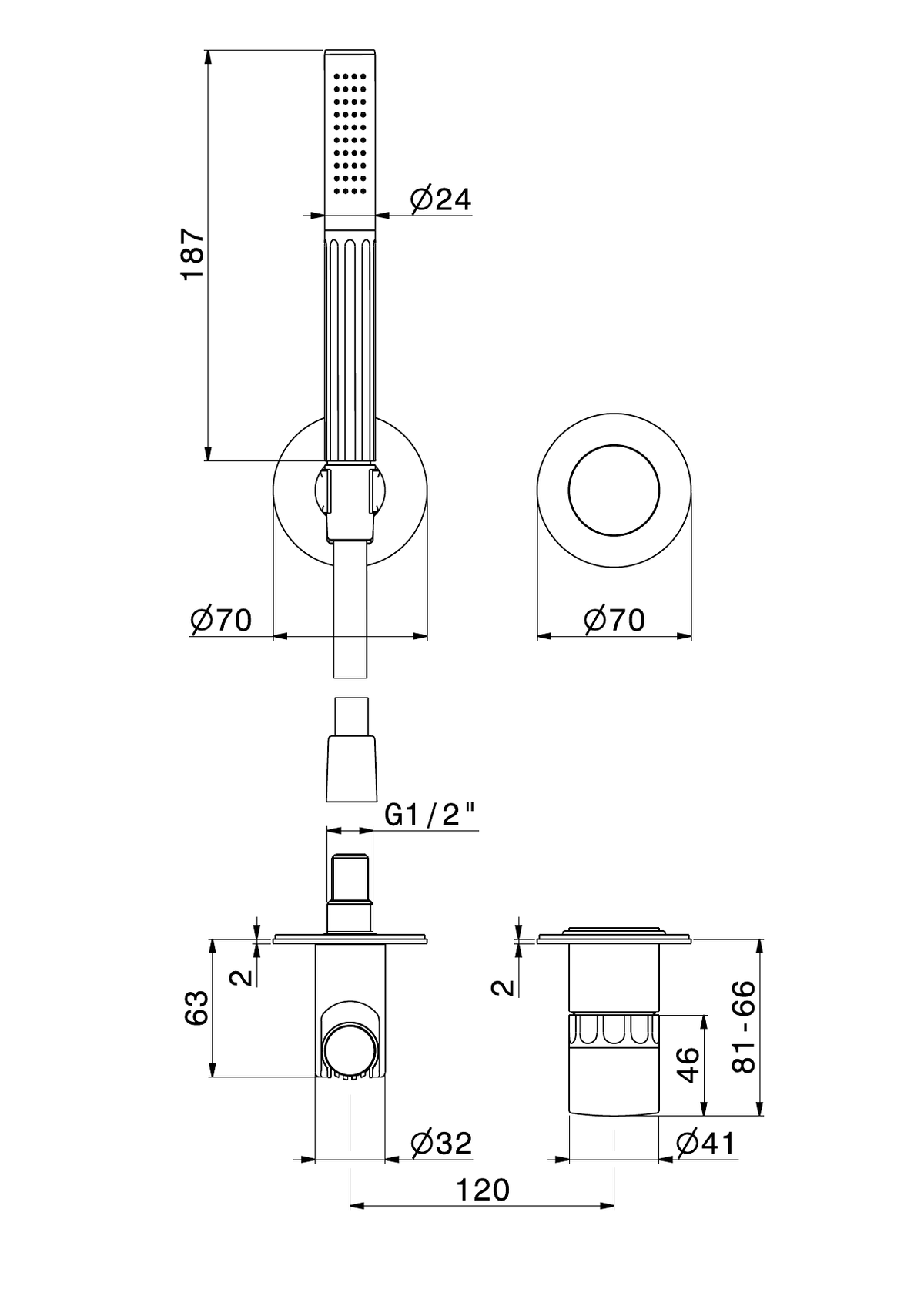Newform 72976E - disegno tecnico